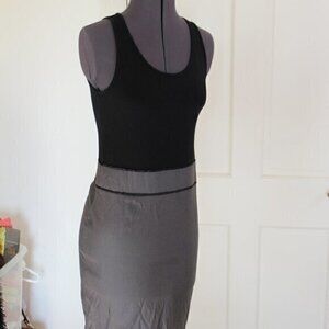 THEME dress simple black dress Small